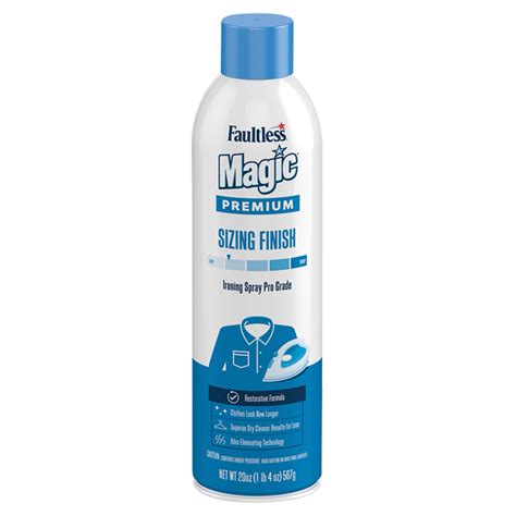 Say goodbye to stubborn wrinkles with Magic sizing spray starch